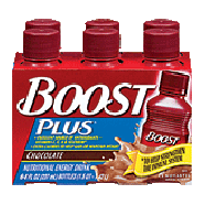 Boost Plus Nutritional Energy Drink Chocolate 8 Oz 6pk