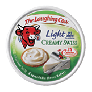 The Laughing Cow  creamy swiss light spreadable cheese wedges, 8 ct 6oz