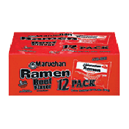 Maruchan Ramen Noodle Soup Beef Pack 12ct
