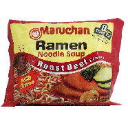 Maruchan  ramen noodle soup roast beef flavor add to boiling water 3oz