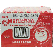 Maruchan  beef flavor ramen noodle soup kits, 3-oz. packs 36pk