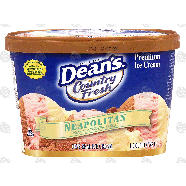Dean's Country Fresh neapolitan; chocolate, strawberry & vanilla1.5-qt