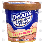 Dean's Country Fresh strawberry ice cream 1-pt