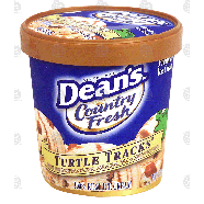 Dean's Country Fresh turtle tracks; vanilla ice cream swirled w/ca1-pt