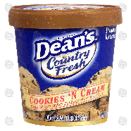 Dean's Country Fresh cookies 'n cream ice cream 1-pt