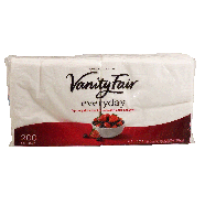 Vanity Fair everyday 2-ply white napkins 200ct