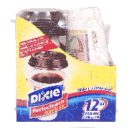 Dixie  perfect touch grab' n go, 12 oz., 14 cups & lids 14ct