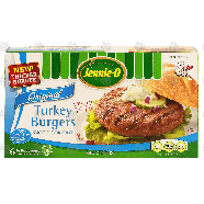 Jennie-o  original turkey burgers, 6 1/3 lb burgers 32-oz
