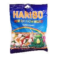 Haribo  mini rainbow frogs, gummi candy  5oz