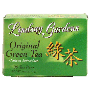 Lindsay Gardens  original green tea, 20-tea bags 1.05oz