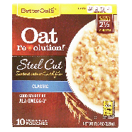 Better Oats Oat Revolution! steel cut classic instant oatmeal wi11.6oz