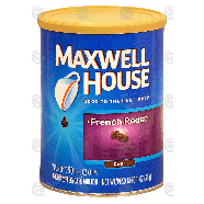 Maxwell House French Roast dark ground coffee, makes up to 90 6-f11-oz
