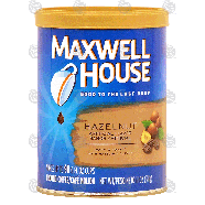 Maxwell House Hazelnut ground coffee, makes 90 6-fl oz. cups, med11-oz