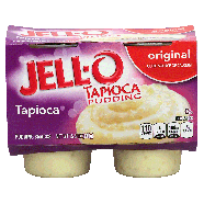 Jell-o  tapioca pudding, 4 cups, refrigerated item 15.5oz