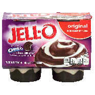 Jell-o  taste of oreo cookies in creamy smooth pudding, 4 cups, 15.5oz