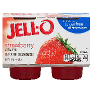 Jell-o  strawberry low calorie gelatin snacks, refrigerated item12.5oz