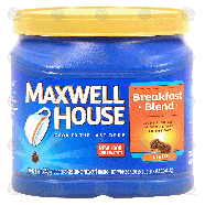 Maxwell House Breakfast Blend ground coffee, light, makes up to29.3-oz