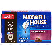 Keurig Maxwell House french roast, dark, 100% arabica coffee, 123.7-oz