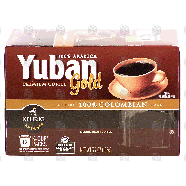 Keurig Yuban gold; 100% colombian, medium roast coffee, 100% ara3.7-oz
