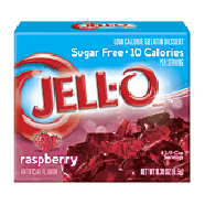 Jell-o Gelatin Dessert Sugar Free Raspberry Low Calorie 0.3oz