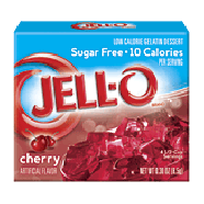 Jell-o Gelatin Dessert Sugar Free Cherry Low Calorie 0.3oz