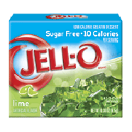 Jell-o Gelatin Dessert Sugar Free Lime Low Calorie 0.3oz