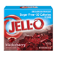 Jell-o Gelatin Dessert Sugar Free Black Cherry Low Calorie 0.3oz