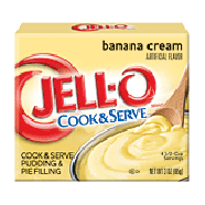 Jell-o Pudding & Pie Filling Banana Cream Cook & Serve 3oz