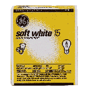 General Electric  soft white 15 watts light bulb, general purpose  2ct