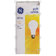 General Electric Soft White 200 watts light bulb  1ct