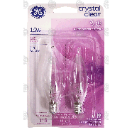 General Electric  15 watt crystal clear decorative CA type candelab 2ct