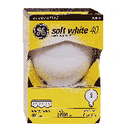 General Electric  40 watts decorative soft white globe light bulb  1ct