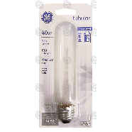 General Electric  tubular frosted specialty T10 bulb 40-watt, mediu 1ct