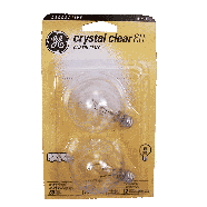 General Electric  crystal clear 60 watts 600 lumens, decorative cle 2ct