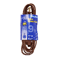 General Electric  brown polarized 9 foot indoor extension cord, 13  1ct
