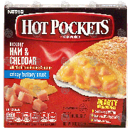 Nestle Hot Pockets hickory ham & cheddar w/reduced fat cheddar che9-oz