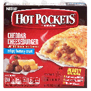 Nestle Hot Pockets cheddar cheeseburger with reduced fat cheddar c9-oz