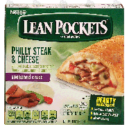 Nestle Lean Pockets philly steak & cheese w/beef steak, reduced fa9-oz
