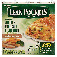 Nestle Lean Pockets white meat chicken, broccoli & cheddar cheese,9-oz