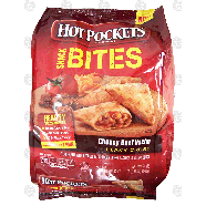Nestle Hot Pockets snack bites; cheesy beef nacho, flaky crust 24-oz