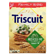 Nabisco Triscuit reduced fat crackers baked with 100% whole grain 12oz