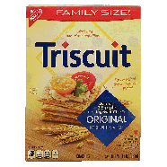Nabisco Triscuit original crackers baked with 100% whole grain whe13oz