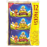 Nabisco Teddy Grahams variety pack; chocolate, honey, and cinnamon12oz