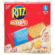 Nabisco Ritz Crackerfuls; four cheese flavor filled crackers, 6 1-o6oz