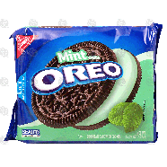 Nabisco Oreo mint creme filled chocolate sandwich cookies 15.25oz