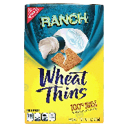 Nabisco Wheat Thins ranch flavored snack crackers, 100% whole grain9oz