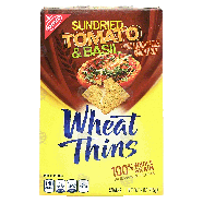 Nabisco Wheat Thins sundried tomato & basil flavor crackers, 100% w 9oz