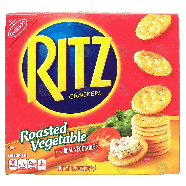 Nabisco Ritz roasted vegetable flavored crackers made with real 13.3oz
