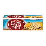 Red Oval Farms Stoned Wheat Thins wheat crackers, imported 10.6oz