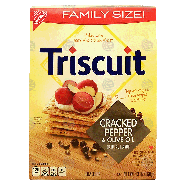 Nabisco Triscuit cracked pepper & olive oil crackers baked with 1013oz
